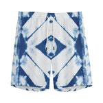 Tie Dye Shibori Pattern Print Men's Sports Shorts
