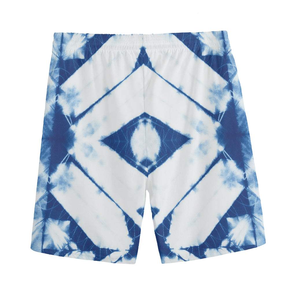 Tie Dye Shibori Pattern Print Men's Sports Shorts