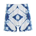 Tie Dye Shibori Pattern Print Men's Sports Shorts