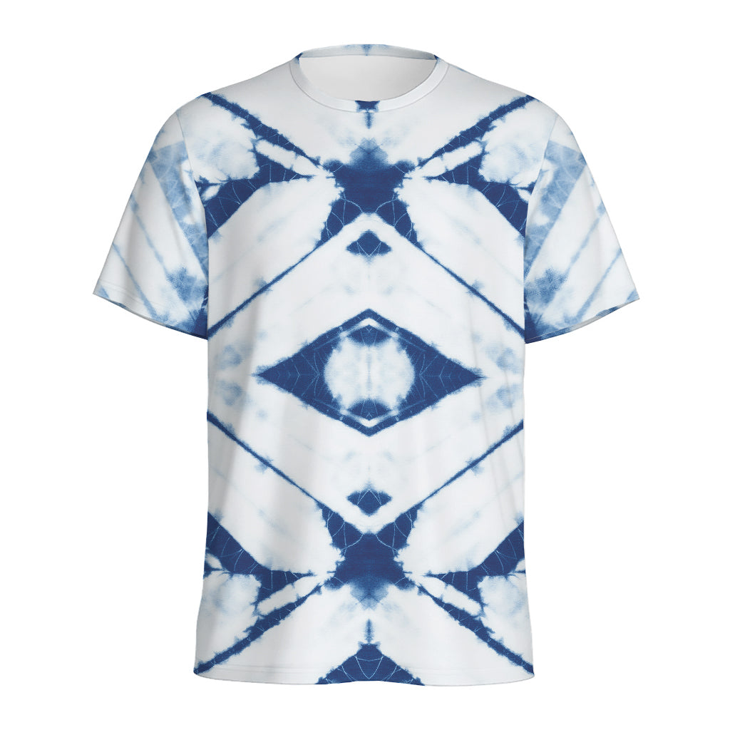 Tie Dye Shibori Pattern Print Men's Sports T-Shirt