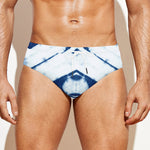 Tie Dye Shibori Pattern Print Men's Swim Briefs