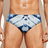 Tie Dye Shibori Pattern Print Men's Swim Briefs