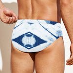 Tie Dye Shibori Pattern Print Men's Swim Briefs