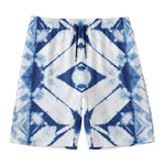 Tie Dye Shibori Pattern Print Men's Swim Trunks