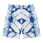 Tie Dye Shibori Pattern Print Men's Swim Trunks