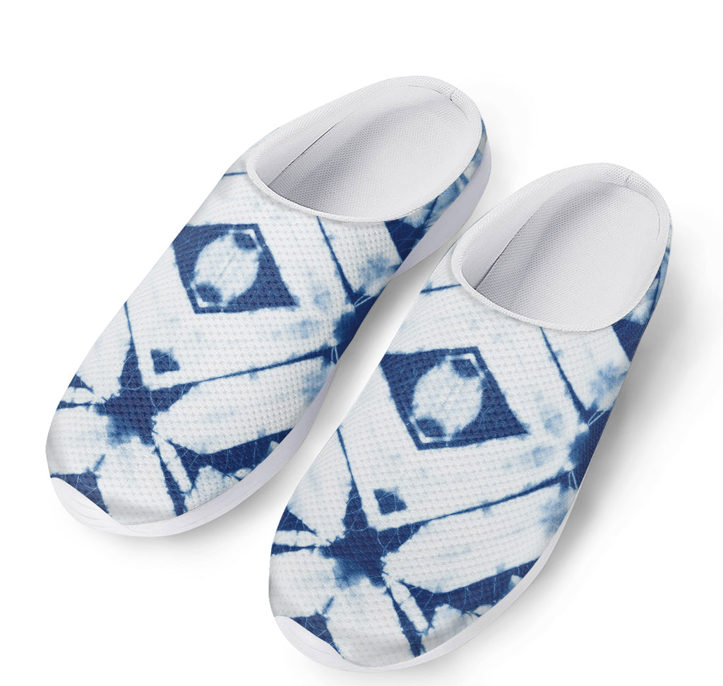 Tie Dye Shibori Pattern Print Mesh Casual Shoes