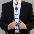 Tie Dye Shibori Pattern Print Necktie