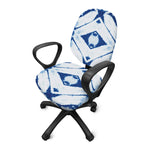 Tie Dye Shibori Pattern Print Office Chair Cover