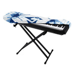 Tie Dye Shibori Pattern Print Piano Keyboard Cover