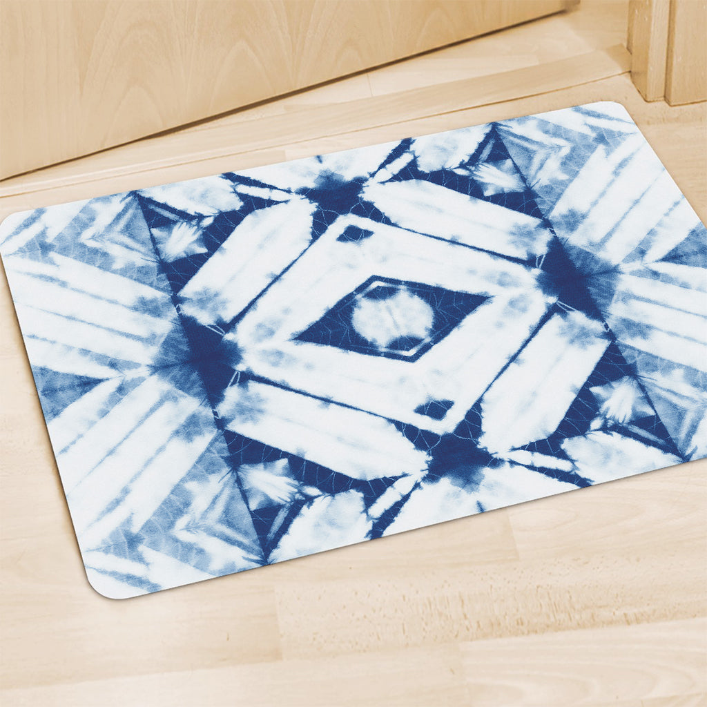 Tie Dye Shibori Pattern Print Polyester Doormat