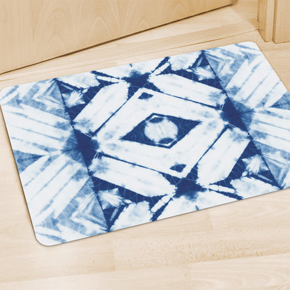 Tie Dye Shibori Pattern Print Polyester Doormat