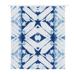 Tie Dye Shibori Pattern Print Polyester Shower Curtain