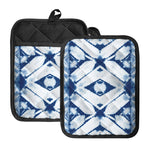 Tie Dye Shibori Pattern Print Pot Holders With Pocket