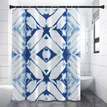 Tie Dye Shibori Pattern Print Premium Shower Curtain