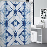 Tie Dye Shibori Pattern Print Premium Shower Curtain