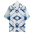 Tie Dye Shibori Pattern Print Rayon Hawaiian Shirt