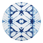 Tie Dye Shibori Pattern Print Round Blanket