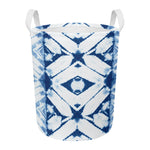 Tie Dye Shibori Pattern Print Round Laundry Basket