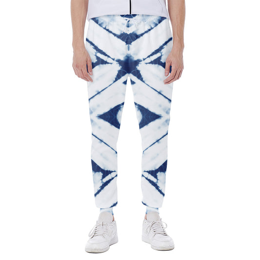 Tie Dye Shibori Pattern Print Scuba Joggers