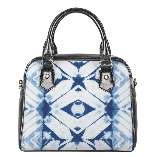 Tie Dye Shibori Pattern Print Shoulder Handbag