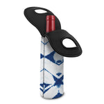 Tie Dye Shibori Pattern Print Single Neoprene Wine Tote