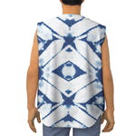 Tie Dye Shibori Pattern Print Sleeveless Baseball Jersey