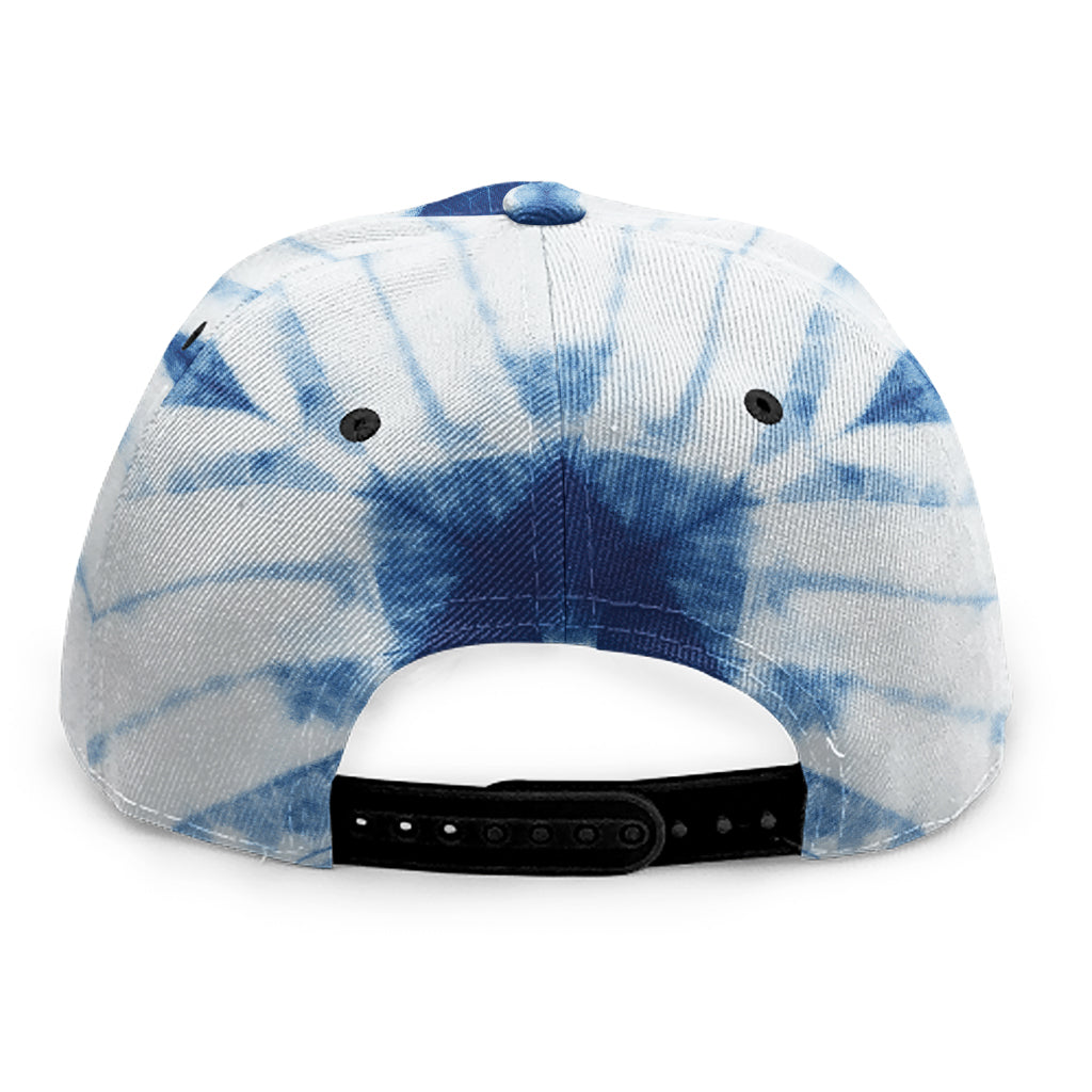 Tie Dye Shibori Pattern Print Snapback Cap