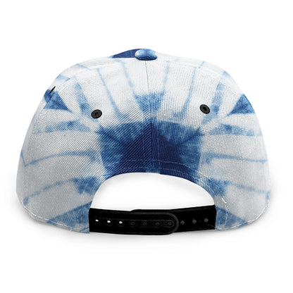 Tie Dye Shibori Pattern Print Snapback Cap