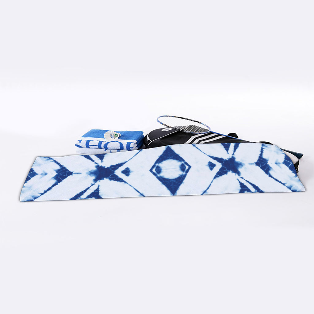 Tie Dye Shibori Pattern Print Sports Towel