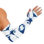 Tie Dye Shibori Pattern Print Sun Protection Arm Sleeves