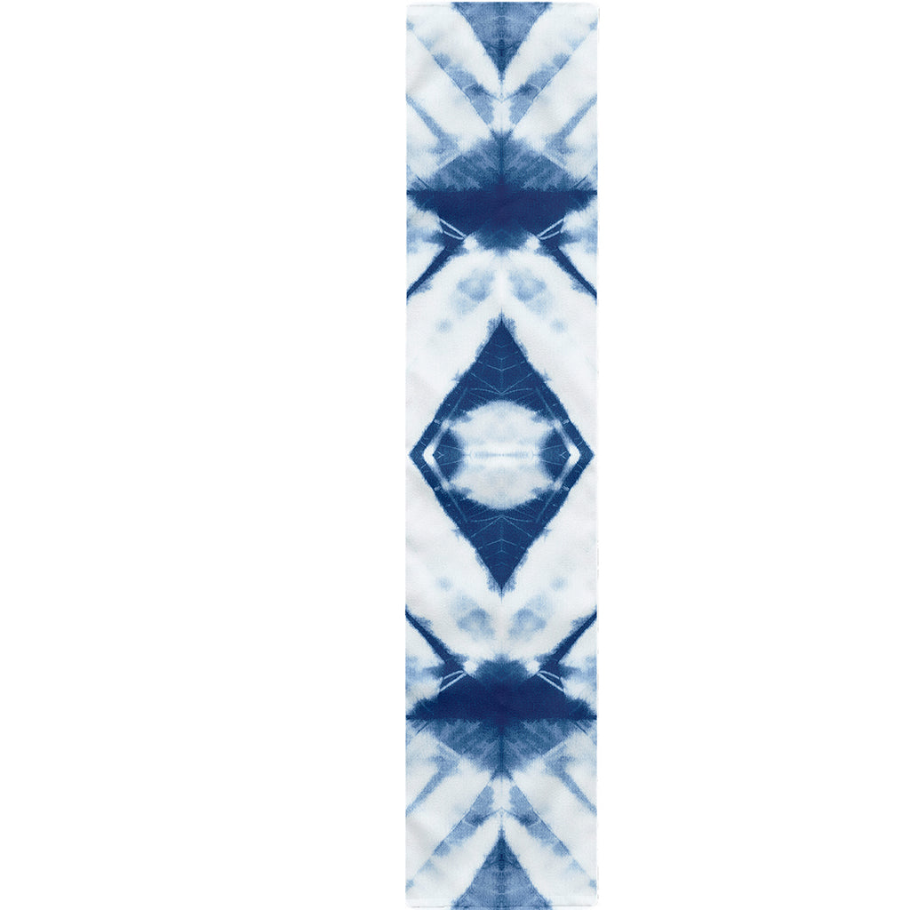 Tie Dye Shibori Pattern Print Table Runner