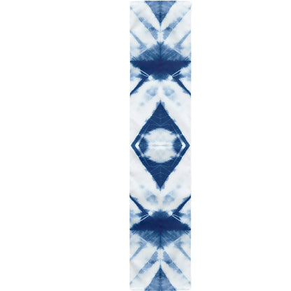Tie Dye Shibori Pattern Print Table Runner