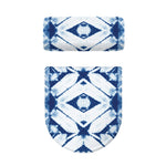 Tie Dye Shibori Pattern Print Toilet Lid And Tank Cover Set