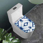 Tie Dye Shibori Pattern Print Toilet Lid Cover