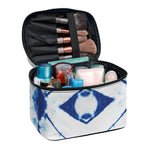 Tie Dye Shibori Pattern Print Travel Makeup Bag