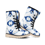 Tie Dye Shibori Pattern Print Winter Boots