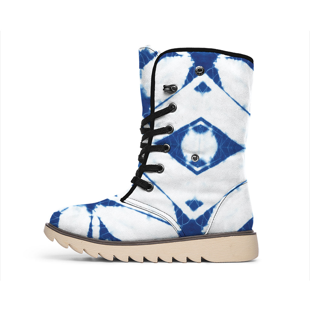 Tie Dye Shibori Pattern Print Winter Boots