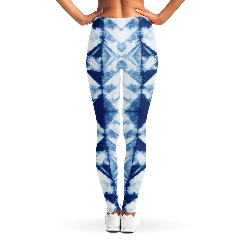 Tie Dye Shibori Pattern Print Women's Leggings