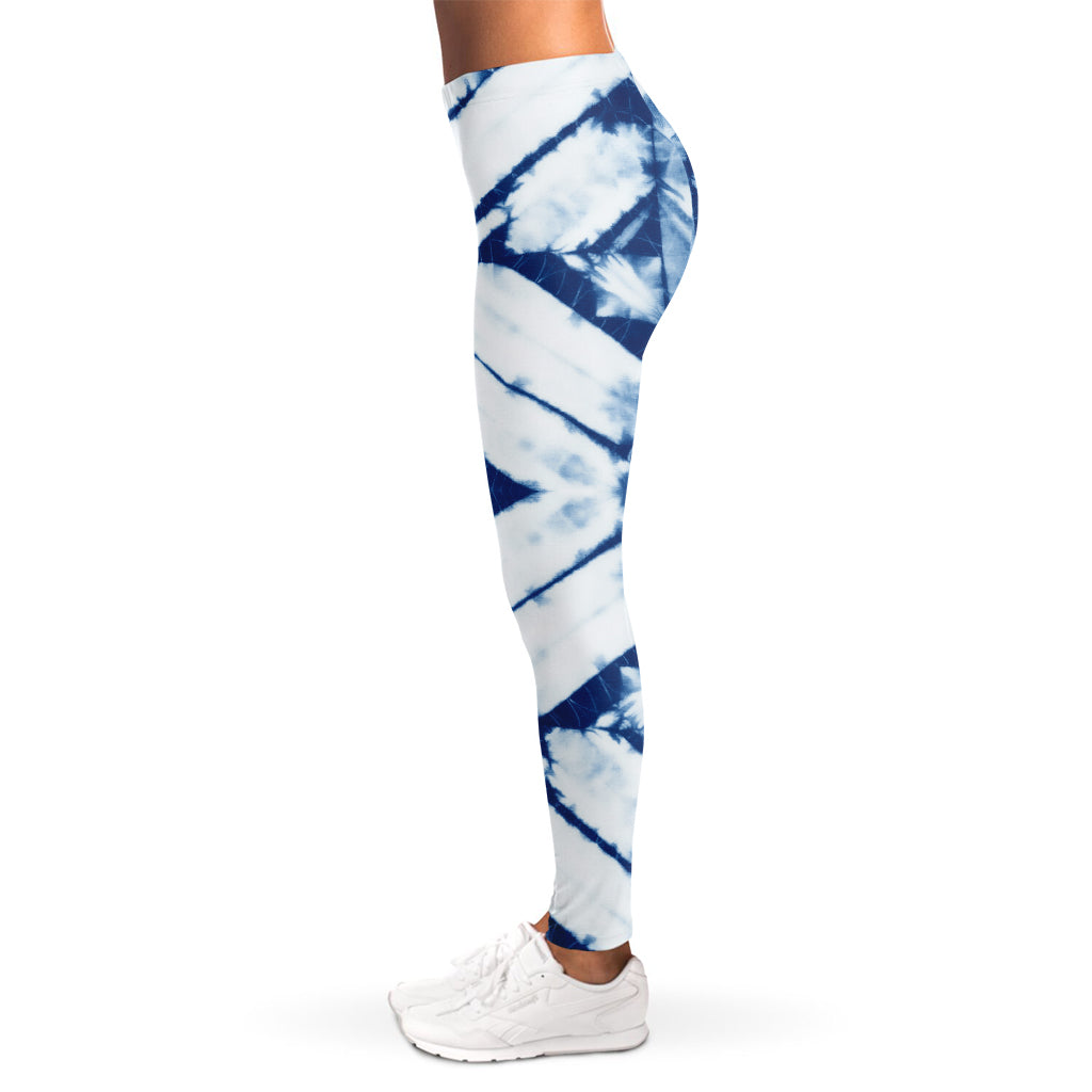 Tie Dye Shibori Pattern Print Women's Leggings