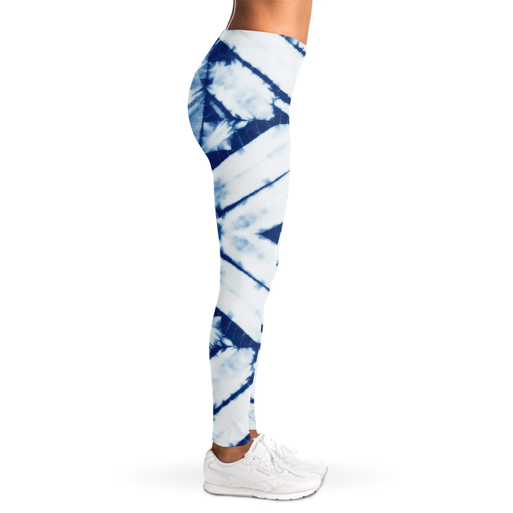 Tie Dye Shibori Pattern Print Women's Leggings