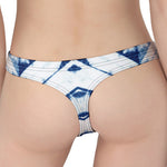 Tie Dye Shibori Pattern Print Women's Thong