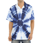 Tie Dye Shibori Print Aloha Shirt