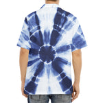 Tie Dye Shibori Print Aloha Shirt