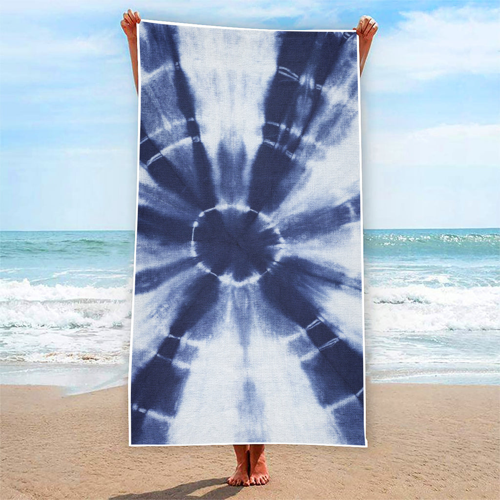 Tie Dye Shibori Print Beach Towel