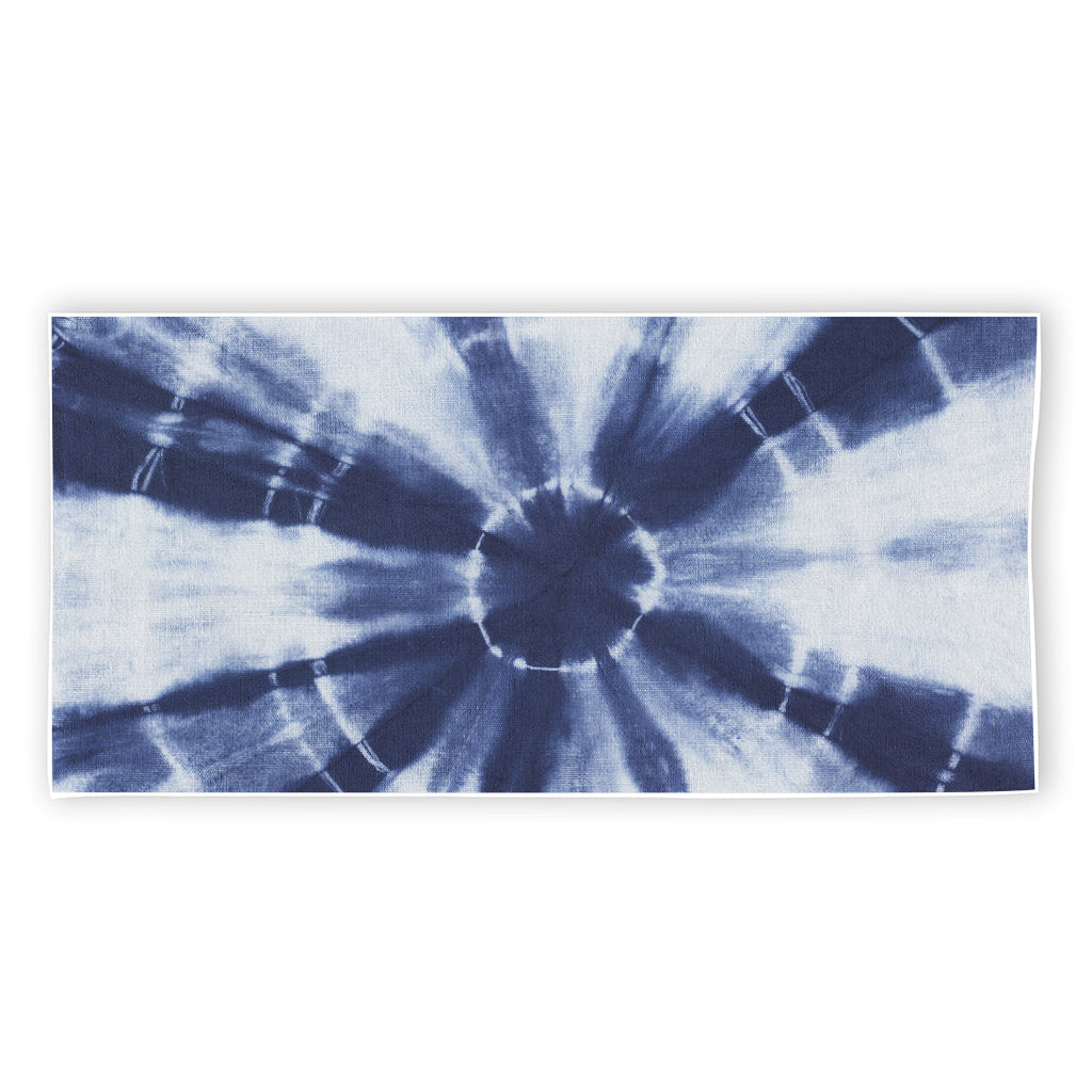 Tie Dye Shibori Print Beach Towel