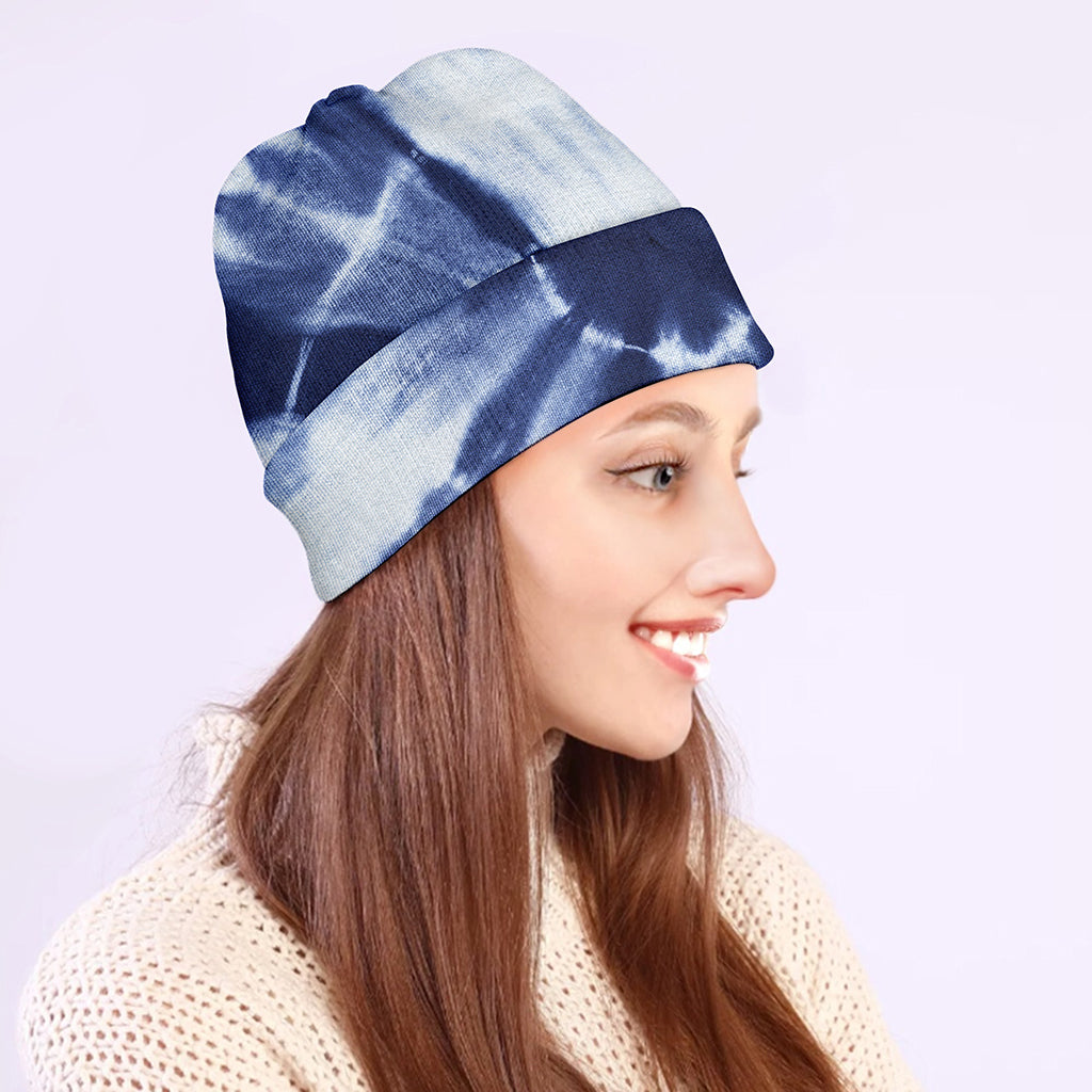 Tie Dye Shibori Print Beanie