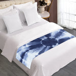 Tie Dye Shibori Print Bed Runner