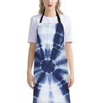 Tie Dye Shibori Print Bib Apron With Pocket