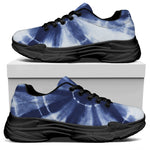 Tie Dye Shibori Print Black Chunky Shoes