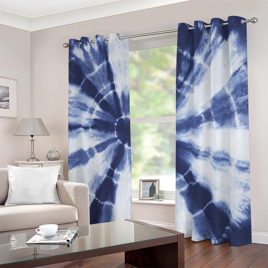 Tie Dye Shibori Print Blackout Grommet Curtains